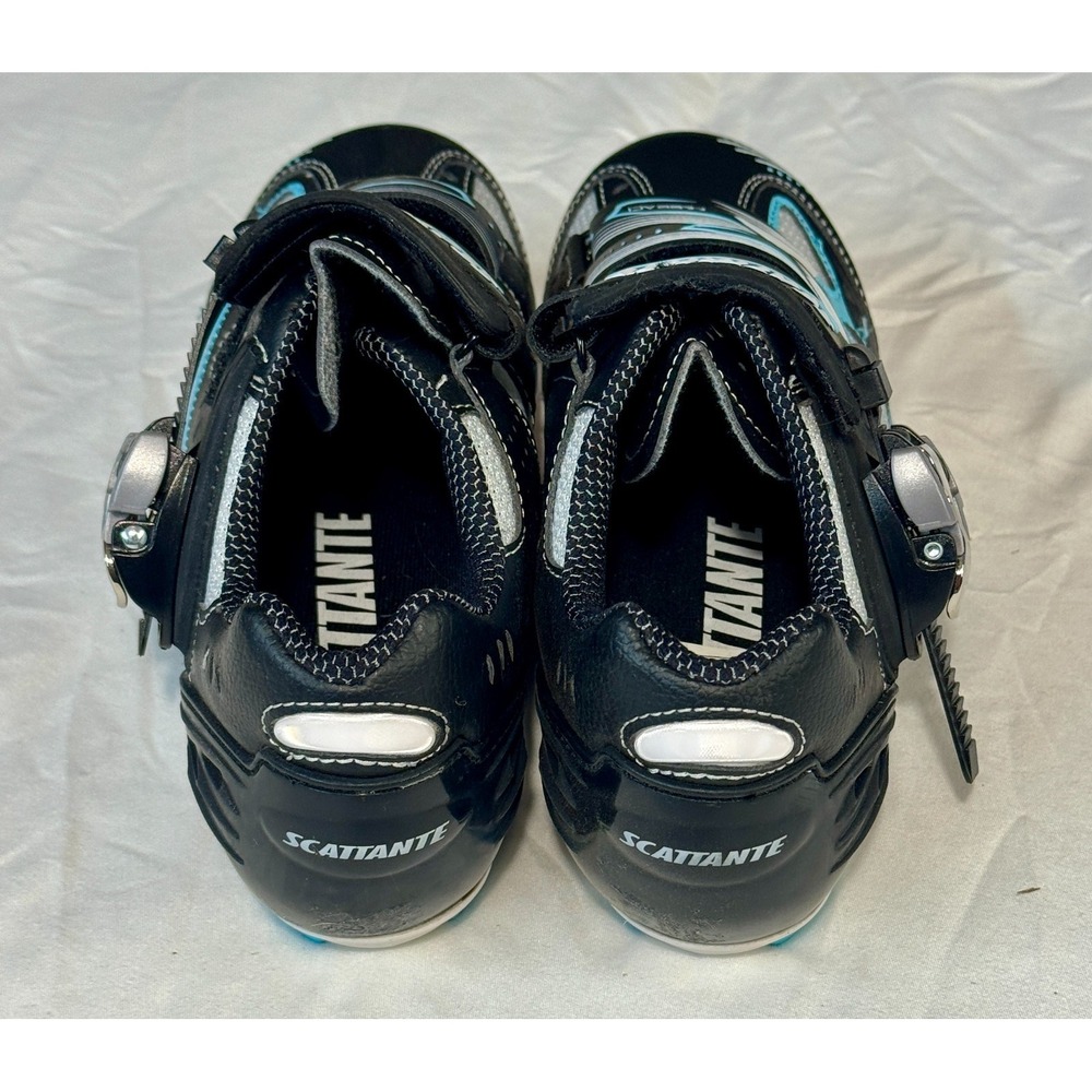 Scattante Ferraci Cycling Shoes Women's Size 7 US 38 EUR Black Adjustable Biking - Picture 2 of 7